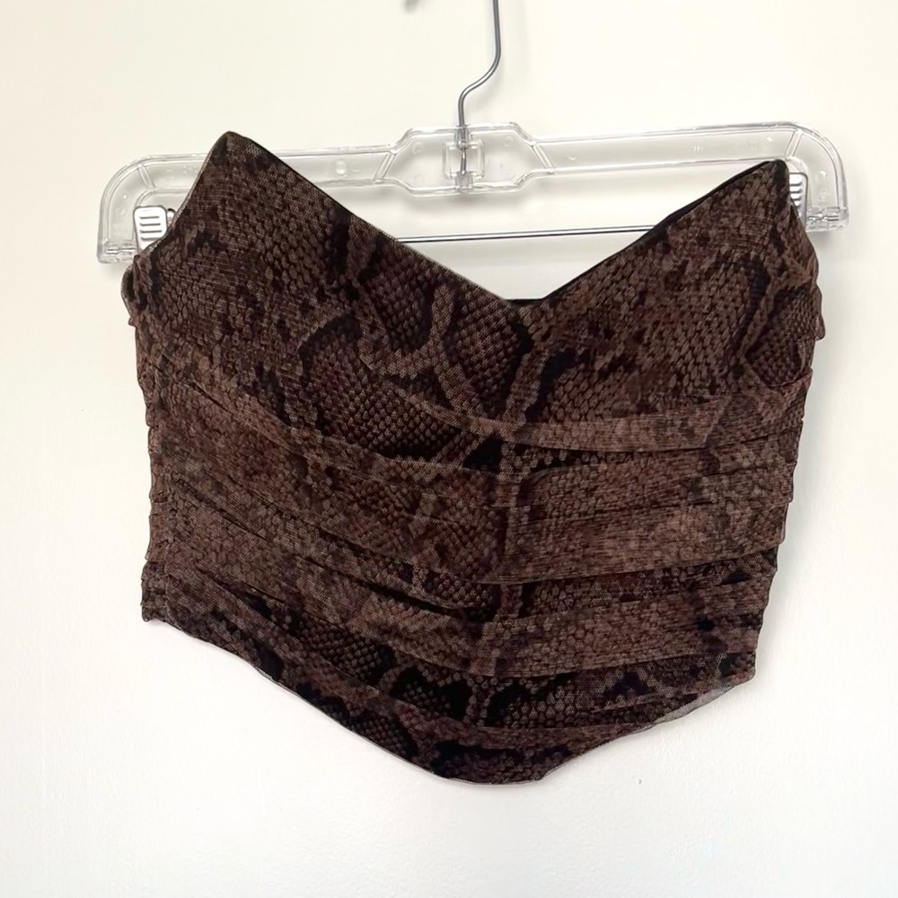 Zara Snake Skin Top SZ XS - never went worn